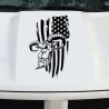 Aufkleber Pick UP Dodge Gelände Offroad Widder RAM Dekor Streifen Amerikanische Flagge Amerika BIG WHEEL Viper