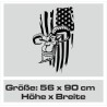 Aufkleber Pick UP Dodge Gelände Offroad Widder RAM Dekor Streifen Amerikanische Flagge Amerika BIG WHEEL Viper