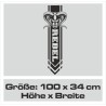 Aufkleber Pick UP Dodge Gelände Offroad Widder RAM Dekor Streifen Amerikanische Flagge Amerika BIG WHEEL Viper