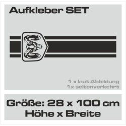 Aufkleber Pick UP Dodge Gelände Offroad Widder RAM Dekor Streifen Amerikanische Flagge Amerika BIG WHEEL Viper Seitenstreifen