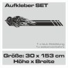 Aufkleber Pick UP Dodge Gelände Offroad Widder RAM Dekor Streifen Amerikanische Flagge Amerika BIG WHEEL Viper Seitenstreifen