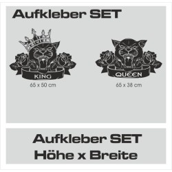 Aufkleber Pick UP Dodge Gelände Offroad Widder RAM Dekor Streifen Amerikanische Flagge Amerika BIG WHEEL Viper Seitenstreifen