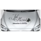 Just Married HOCHZEIT Rose + Wunschnamen Herz Liebe Romantik 38
