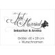 Just Married HOCHZEIT Rose + Wunschnamen Herz Liebe Romantik 38