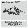Aufkleber SET Offroad 4x4 Berge Weg Landschaft Wald Panorama Auto 53