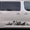 Aufkleber SET Offroad 4x4 Berge Weg Landschaft Wald Panorama Auto 55