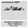 Aufkleber SET Offroad 4x4 Berge Weg Landschaft Wald Panorama Auto 55