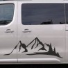 Aufkleber SET Offroad 4x4 Berge Landschaft Wald Tanne Panorama Auto 58