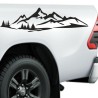 Aufkleber SET Offroad 4x4 Berge Landschaft Wald Tanne Panorama Auto 59