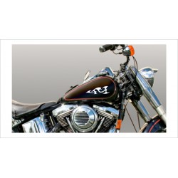 Motorrad Aufkleber Sticker Tattoo Bike Chopper Tribal 9 Flame
