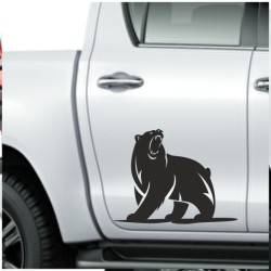 Aufkleber SET Offroad 4x4 Bär Grizzly Off Road Wild Wald Tanne Weg Auto 68