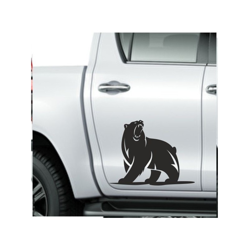 Aufkleber SET Offroad 4x4 Bär Grizzly Off Road Wild Wald Tanne Weg Auto 68