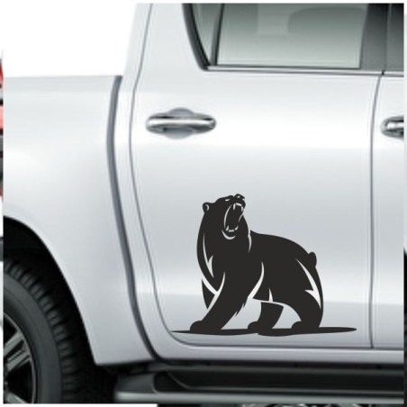 Aufkleber SET Offroad 4x4 Bär Grizzly Off Road Wild Wald Tanne Weg Auto 68