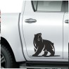 Aufkleber SET Offroad 4x4 Bär Grizzly Off Road Wild Wald Tanne Weg Auto 68