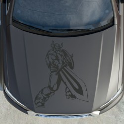 Aufkleber Auto Car Wikinger Viking Wölfe Wolf Runen Schwert Schild Rabe Runen Odin Odin´s Wölfe Böse Kette Valhalla Walhalla
