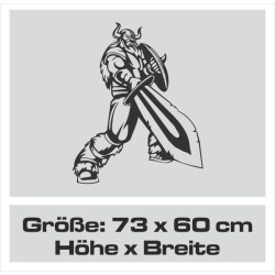 Aufkleber Auto Car Wikinger Viking Wölfe Wolf Runen Schwert Schild Rabe Runen Odin Odin´s Wölfe Böse Kette Valhalla Walhalla