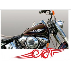 Motorrad Aufkleber Sticker Tattoo Bike Chopper Tribal 15