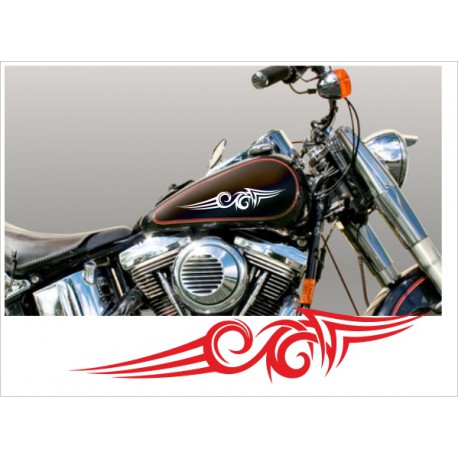 Motorrad Aufkleber Sticker Tattoo Bike Chopper Tribal 15 - Der Dekor  Aufkleber Shop