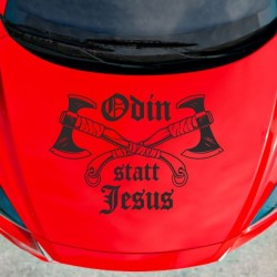 Aufkleber Auto Car Wikinger Viking Wölfe Wolf Runen Schwert Schild Rabe Runen Odin Odin´s Wölfe Böse Kette Valhalla Walhalla