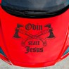 Aufkleber Auto Car Wikinger Viking Wölfe Wolf Runen Schwert Schild Rabe Runen Odin Odin´s Wölfe Böse Kette Valhalla Walhalla