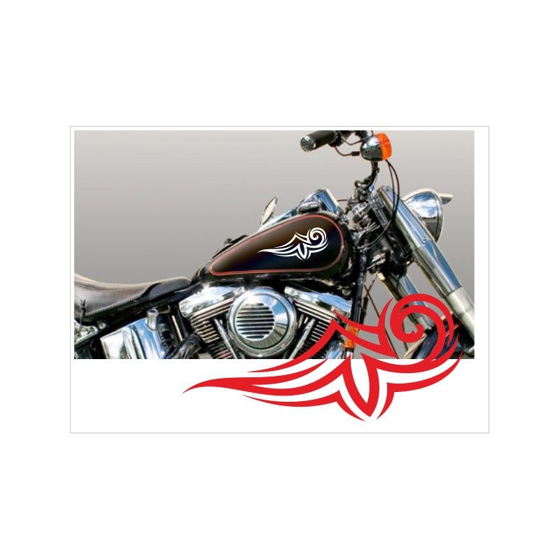 Motorrad Aufkleber Sticker Tattoo Bike Chopper Tribal 17 - Der Dekor  Aufkleber Shop