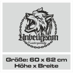 Aufkleber Auto Car Wikinger Viking Wölfe Wolf Runen Schwert Schild Rabe Runen Odin Odin´s Wölfe Böse Kette Valhalla Walhalla