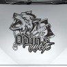 Aufkleber Auto Car Wikinger Viking Wölfe Wolf Runen Schwert Schild Rabe Runen Odin Odin´s Wölfe Böse Kette Valhalla Walhalla