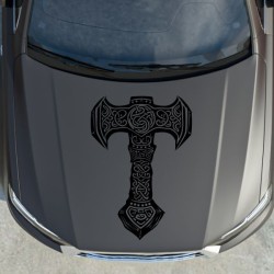 Aufkleber Auto Car Wikinger Viking Wölfe Wolf Runen Schwert Schild Rabe Runen Odin Odin´s Wölfe Böse Kette Valhalla Walhalla