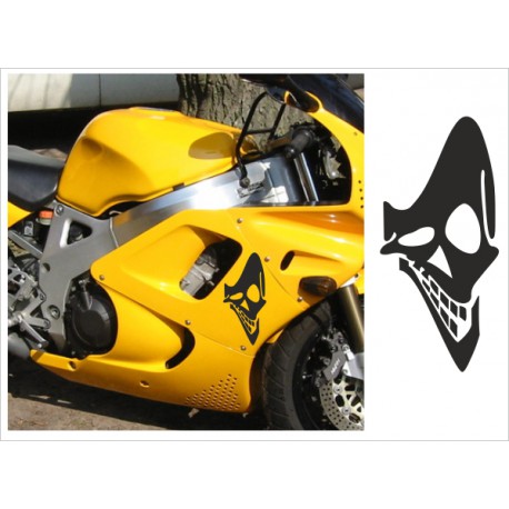 Motorrad Aufkleber Sticker Tattoo Bike Chopper Tribal 22 Skull Smile
