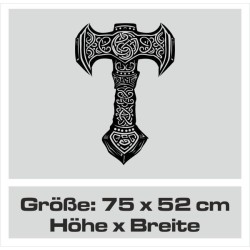 Aufkleber Auto Car Wikinger Viking Wölfe Wolf Runen Schwert Schild Rabe Runen Odin Odin´s Wölfe Böse Kette Valhalla Walhalla
