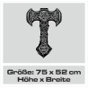 Aufkleber Auto Car Wikinger Viking Wölfe Wolf Runen Schwert Schild Rabe Runen Odin Odin´s Wölfe Böse Kette Valhalla Walhalla