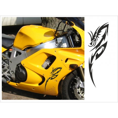 Motorrad Aufkleber Sticker Tattoo Bike Chopper Tribal 23 Drache Dragon