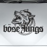 Aufkleber Auto Car Wikinger Viking Wölfe Wolf Runen Schwert Schild Rabe Runen Odin Odin´s Wölfe Böse Kette Valhalla Walhalla