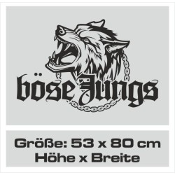 Aufkleber Auto Car Wikinger Viking Wölfe Wolf Runen Schwert Schild Rabe Runen Odin Odin´s Wölfe Böse Kette Valhalla Walhalla