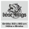 Aufkleber Auto Car Wikinger Viking Wölfe Wolf Runen Schwert Schild Rabe Runen Odin Odin´s Wölfe Böse Kette Valhalla Walhalla