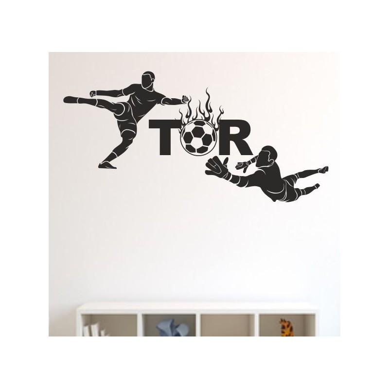 Wandaufkleber Wandtattoo Sport Fußball Kicker Ball Spiel Kinder Kids Snowbord Skateboard Skater Ski Stuntroller Roller