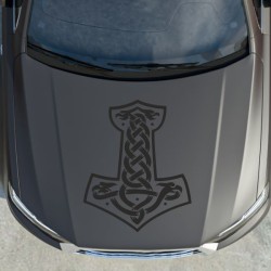 Aufkleber Auto Car Wikinger Viking Wölfe Wolf Runen Schwert Schild Rabe Runen Odin Odin´s Wölfe Böse Kette Valhalla Walhalla