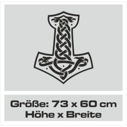 Aufkleber Auto Car Wikinger Viking Wölfe Wolf Runen Schwert Schild Rabe Runen Odin Odin´s Wölfe Böse Kette Valhalla Walhalla