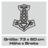 Aufkleber Auto Car Wikinger Viking Wölfe Wolf Runen Schwert Schild Rabe Runen Odin Odin´s Wölfe Böse Kette Valhalla Walhalla