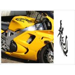 Motorrad Aufkleber Sticker Tattoo Bike Chopper Tribal 27 Drache Dragon