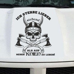 Aufkleber Auto Car Wikinger Viking Wölfe Wolf Runen Schwert Schild Rabe Runen Odin Odin´s Wölfe Böse Kette Valhalla Walhalla