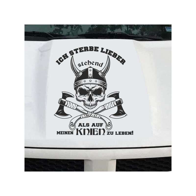 Aufkleber Auto Car Wikinger Viking Wölfe Wolf Runen Schwert Schild Rabe Runen Odin Odin´s Wölfe Böse Kette Valhalla Walhalla