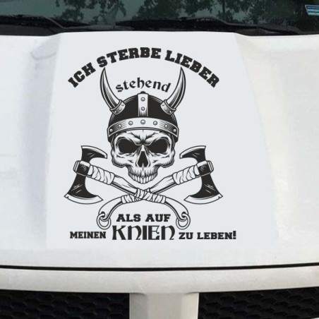Aufkleber Auto Car Wikinger Viking Wölfe Wolf Runen Schwert Schild Rabe Runen Odin Odin´s Wölfe Böse Kette Valhalla Walhalla