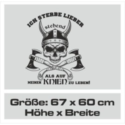 Aufkleber Auto Car Wikinger Viking Wölfe Wolf Runen Schwert Schild Rabe Runen Odin Odin´s Wölfe Böse Kette Valhalla Walhalla