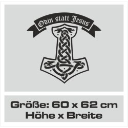 Aufkleber Auto Car Wikinger Viking Wölfe Wolf Runen Schwert Schild Rabe Runen Odin Odin´s Wölfe Böse Kette Valhalla Walhalla