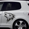 Aufkleber SET Auto Car Tattoo Style Seiten Tribal Dekor Pferd Gecko Power Blumen Ranke Fee Hexe Blumen Blüten Gecko Farbe