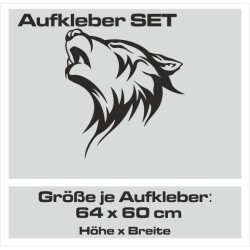 Aufkleber SET Auto Car Tattoo Style Seiten Tribal Dekor Pferd Gecko Power Blumen Ranke Fee Hexe Blumen Blüten Gecko Farbe