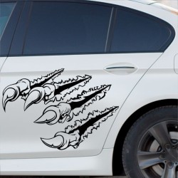 Aufkleber SET Auto Car Tattoo Style Seiten Tribal Dekor Pferd Gecko Power Blumen Ranke Fee Hexe Blumen Blüten Gecko Farbe