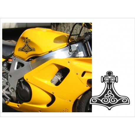 Motorrad Aufkleber Sticker Tattoo Bike Chopper Tribal 41 Thor Hammer