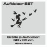 Aufkleber SET Auto Car Tattoo Style Seiten Tribal Dekor Pferd Gecko Power Blumen Ranke Fee Hexe Blumen Blüten Gecko Farbe